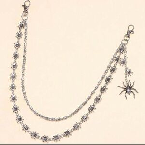 Silver Spider Chain Belt